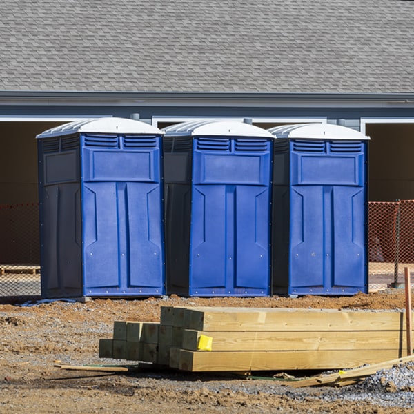 how often are the portable toilets cleaned and serviced during a rental period in Maunawili